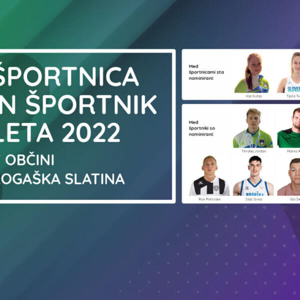 Glasujte za športnico in športnika leta 2022!