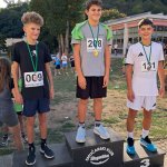 Fantje 8. razred: 1. Nik Hajnšek, 2. Anej Obronek, 3. Liam Šafarič Žumer.