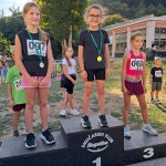 Dekleta do 3. razreda: 1. Daša Vouk, 2. Gaja Pevec, 3. Glorija Junež.